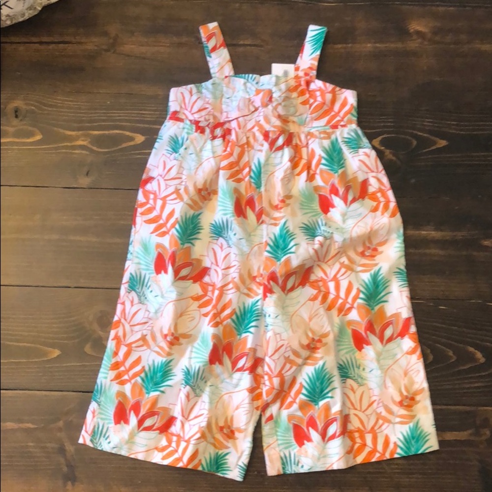 Girls Janie and Jack Floral Romper